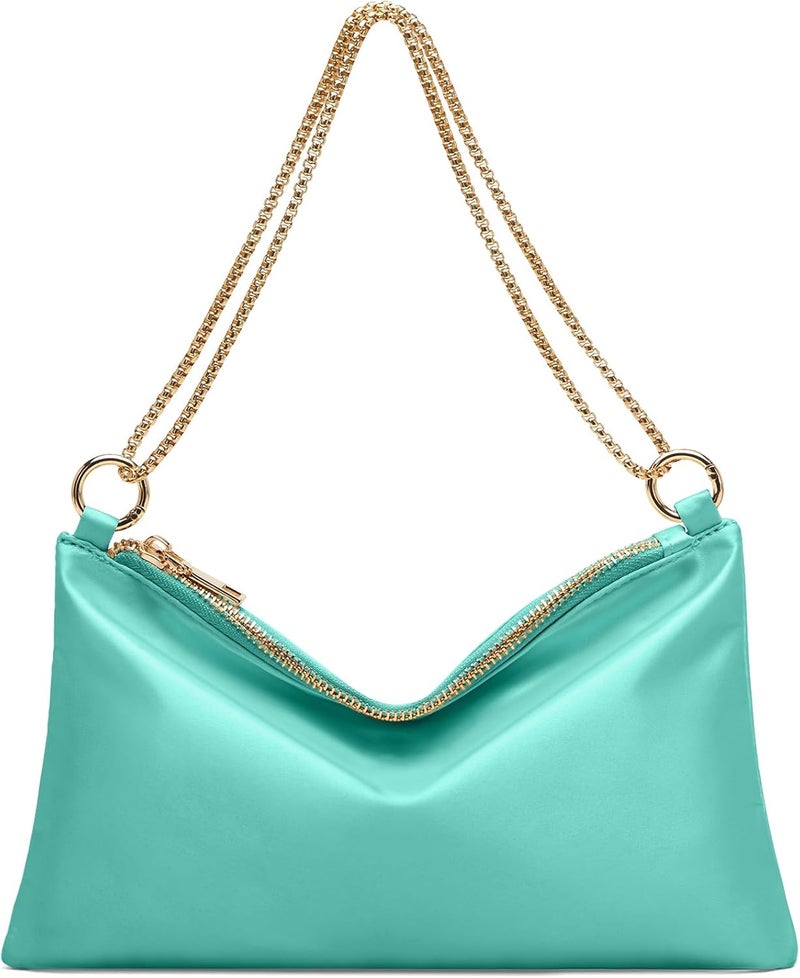 oscaurt Women's Evening Handbag Satin Shoulder Bag Purse for Prom Engagement Cocktail Party Wedding - Image 1